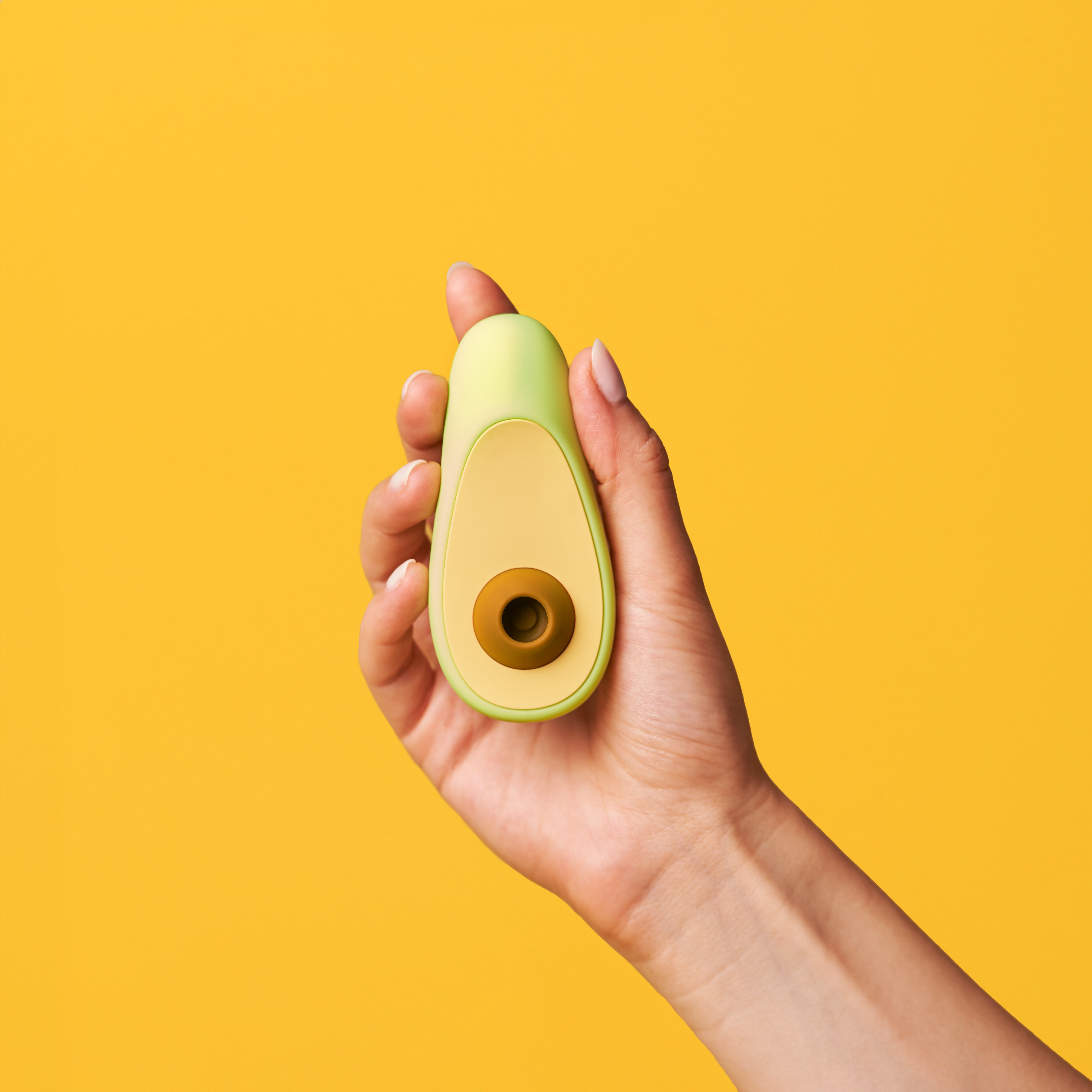 Avocado vibrator — detail close-up